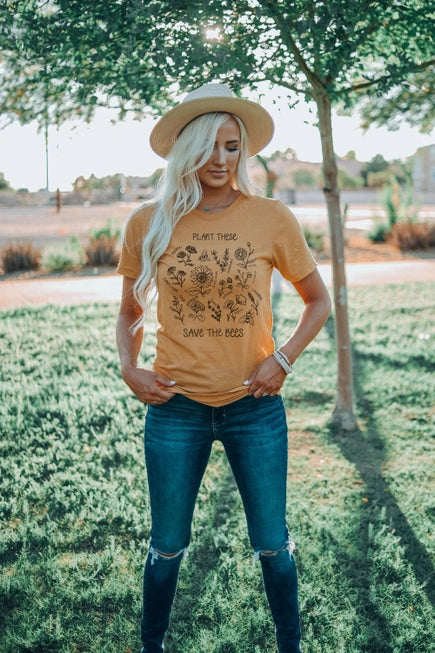 Plant These Save the Bees | Bee Lover Shirt
