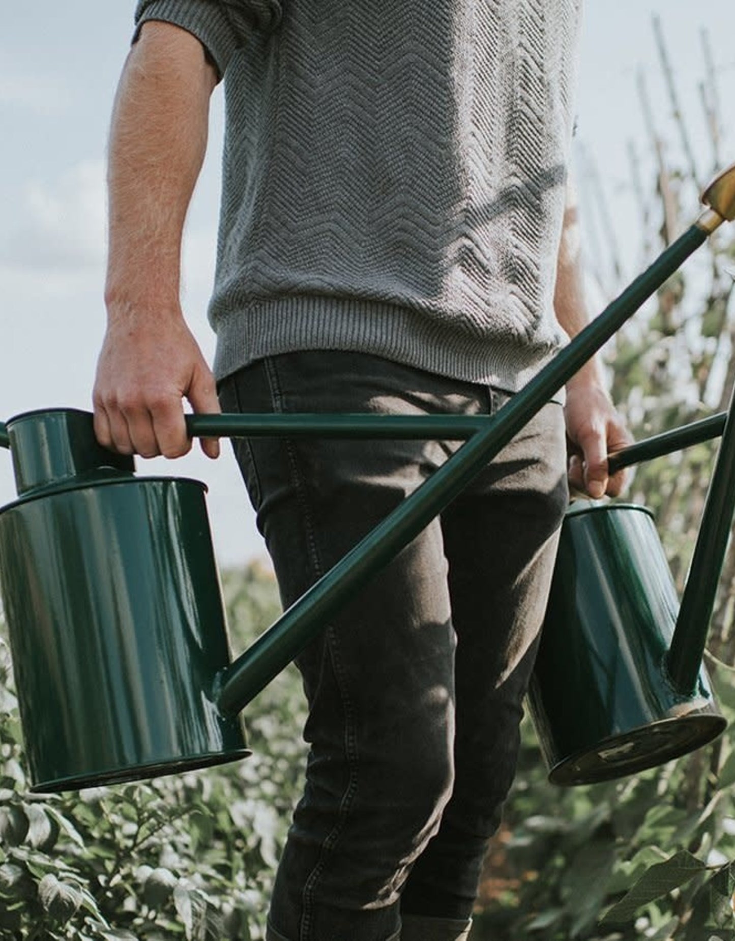 Haws Watering Cans, Warley Fall, Green 2-Gallon