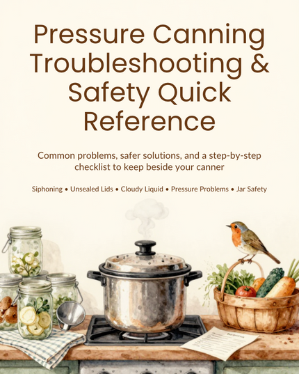 Pressure Canning Troubleshooting & Safety Quick Reference