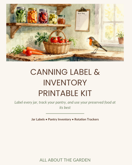 CANNING LABEL & INVENTORY PRINTABLE KIT