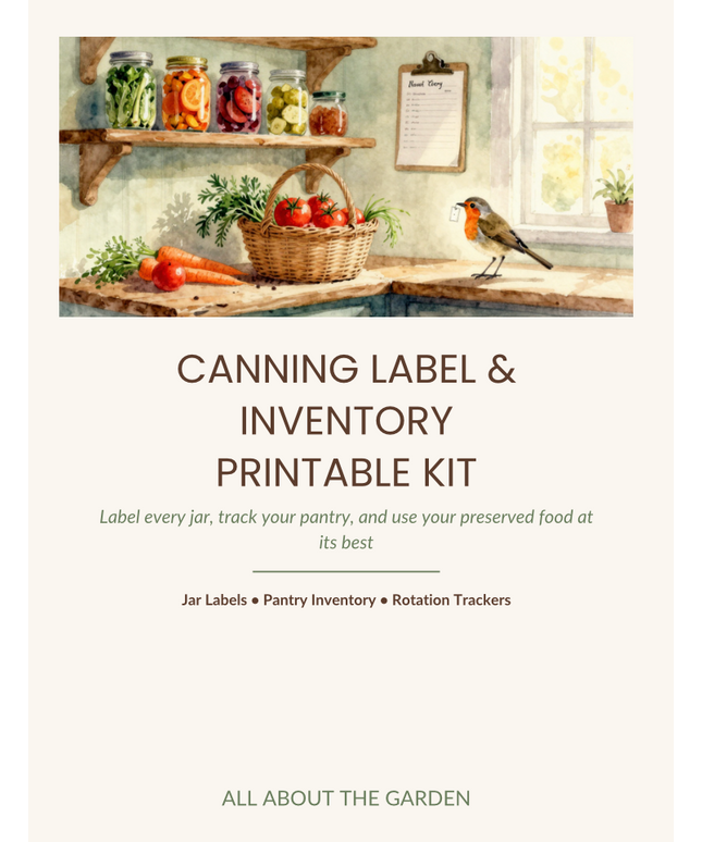 CANNING LABEL & INVENTORY PRINTABLE KIT