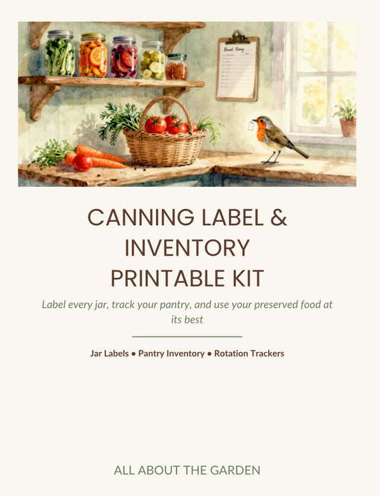 CANNING LABEL & INVENTORY PRINTABLE KIT