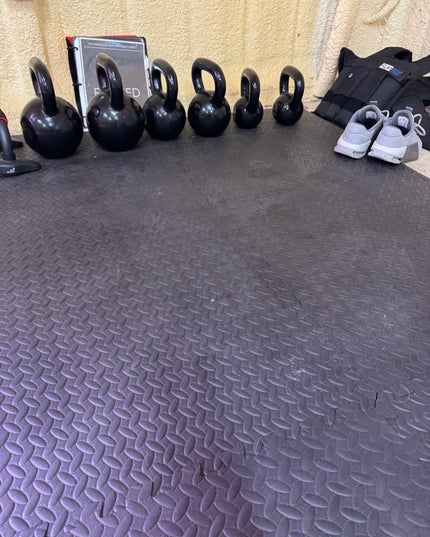 Forged at Home-A structured at-home kettlebell workout system designed to build strength, endurance, and discipline without a gym.